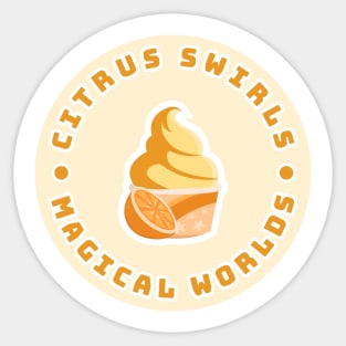 Citrus Swirls & Magical Worlds Sticker